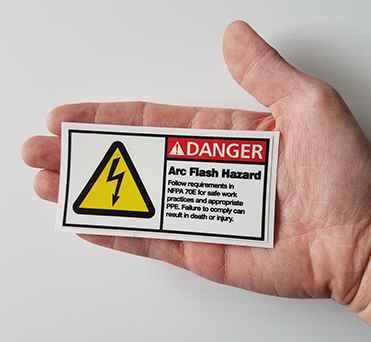 Danger Oxygen Caution Area Warning Sign Self Adhesive Gloss Sticker 125mm x160mm 