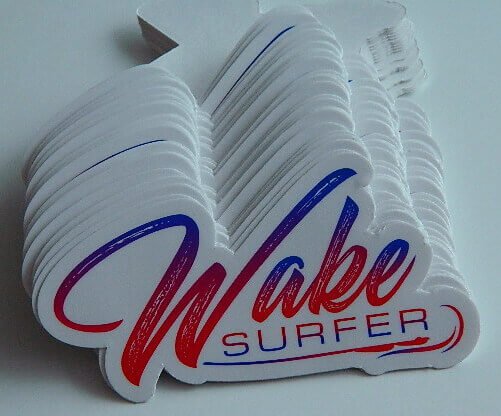 Die Cut decal - higher precision custom cut, better for company logos with custom shapes.