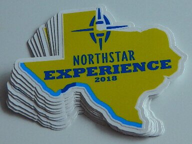 Kiss Cut decal - backing material border protection. Great for multi-purpose or promotional materials.