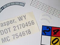 Machine and Equipment decals, labels, and stickers